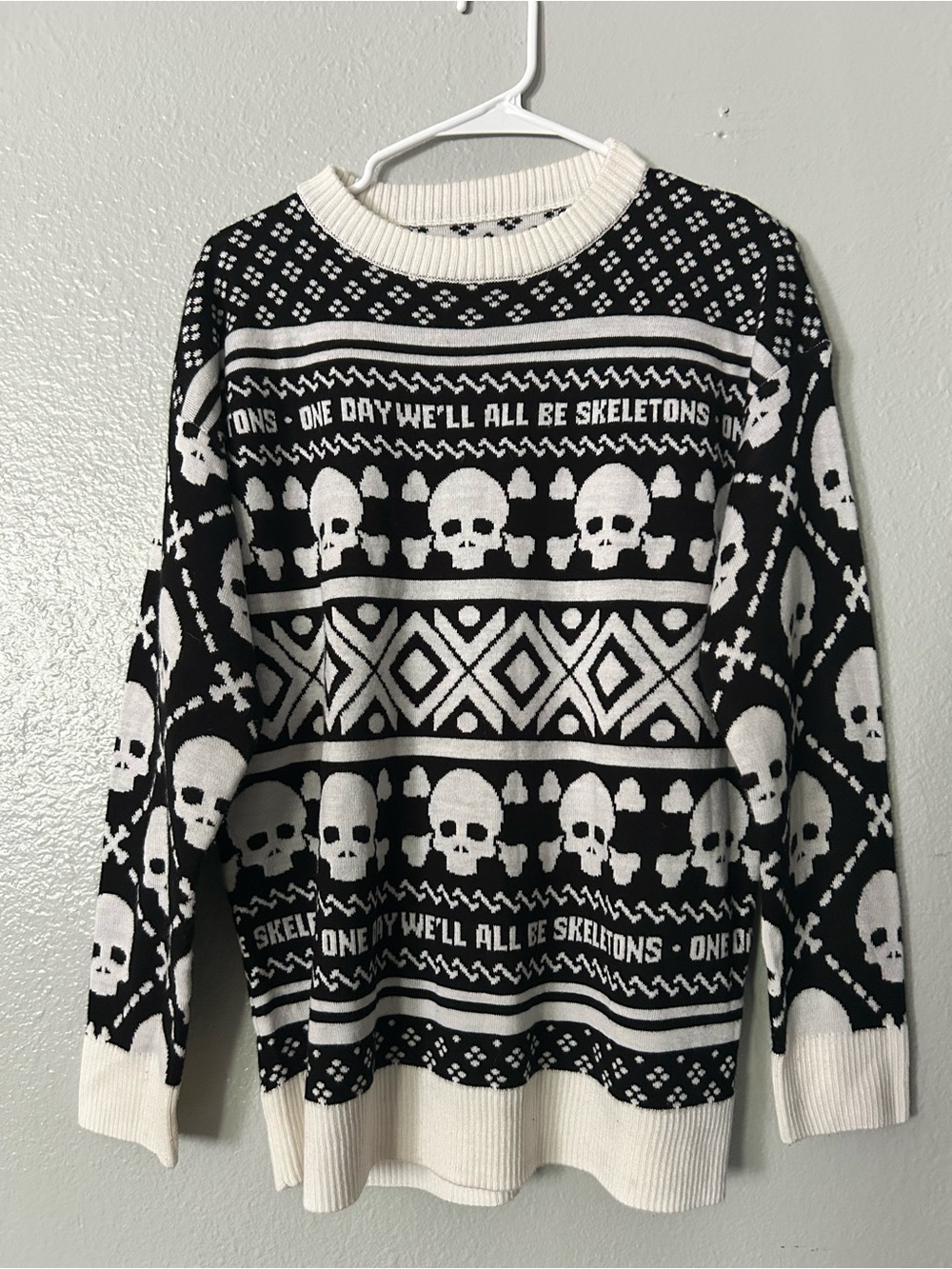Beautiful Bastard Philip DeFranco Skeleton Knit Sweater Men's S / Unisex
